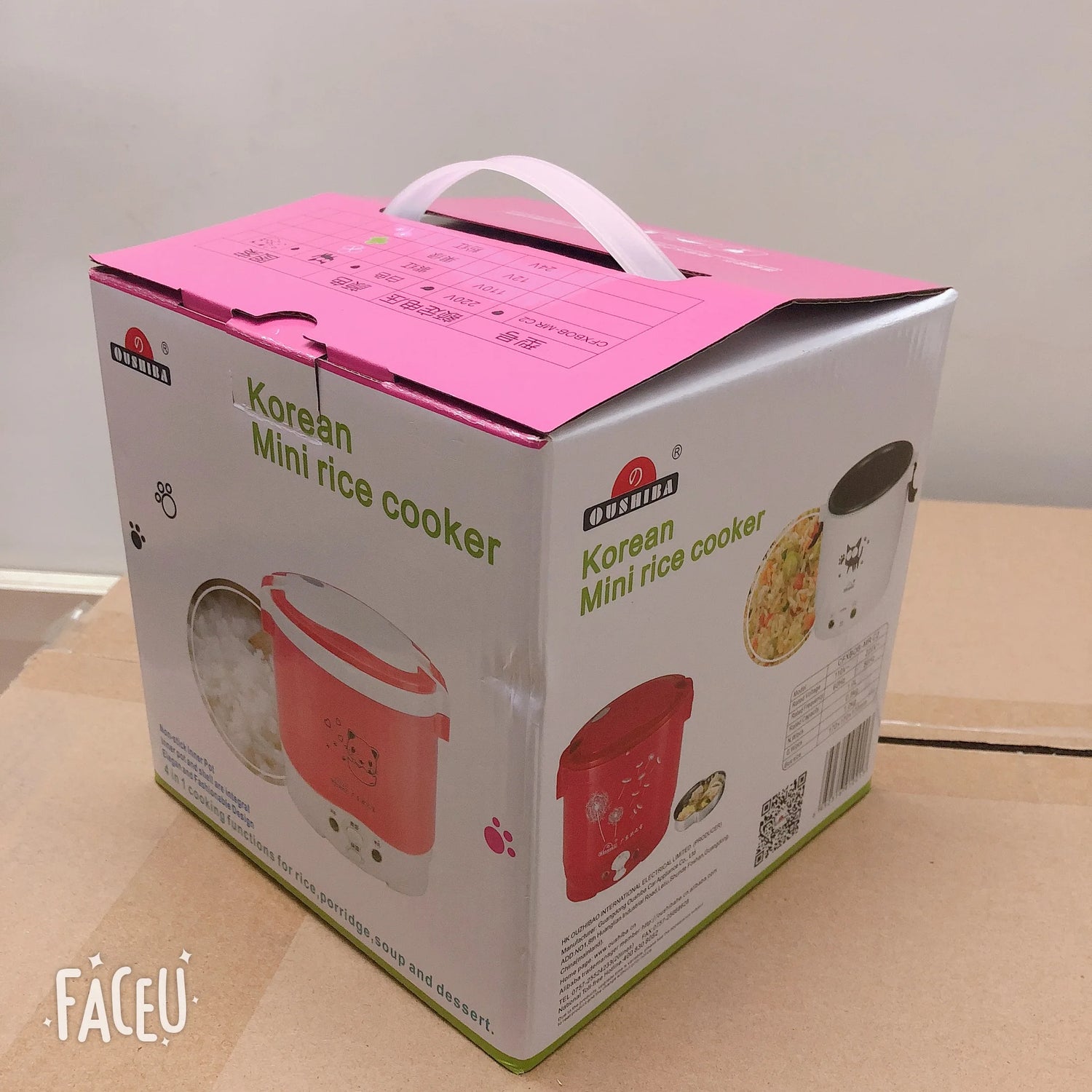 1L 110V Rice Cooker Used in House Enough for Two Persons with English Instructions to 110V Countries