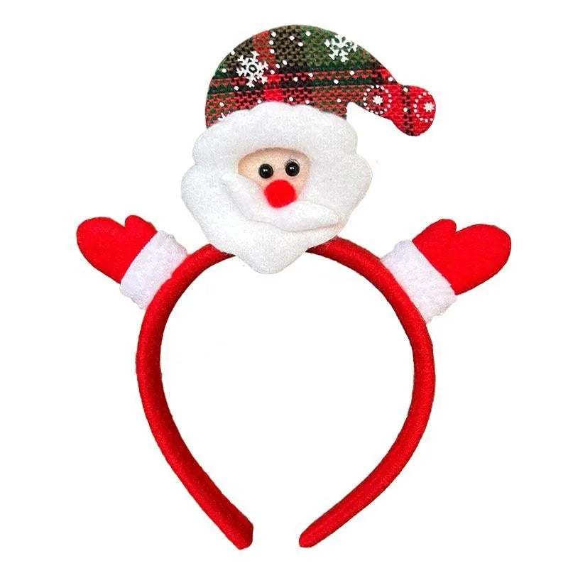 Christmas Headband Kids Adult Santa Claus Elk Xmax Hair Accessories Party Photo Props Christmas Decoration New Year Gifts