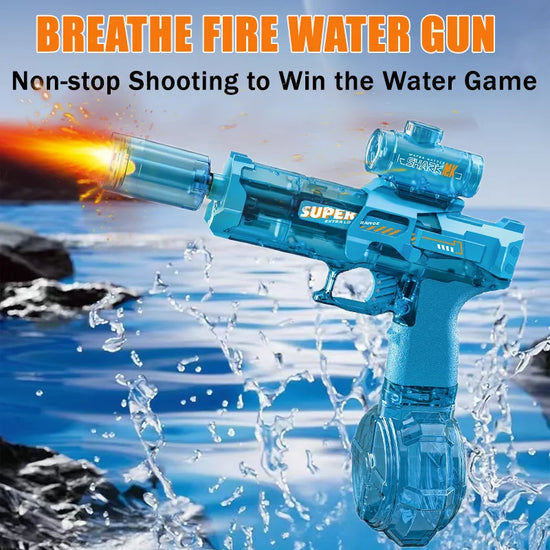 2025 Led Light Emitting Electric Water Gun Toys Children Automatic Sensor Lights Outdoor Toy Kids Adults Summer Water Fight Play