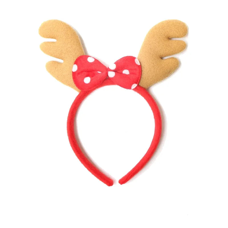 Christmas Headband Kids Adult Santa Claus Elk Xmax Hair Accessories Party Photo Props Christmas Decoration New Year Gifts