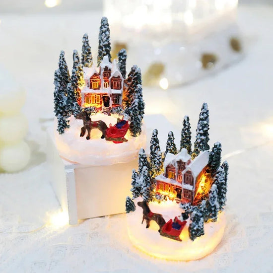 Christmas Decorations LED Night Lights Luminous Landscape House Children&