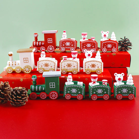 Christmas Train Cake Ornament 2025 New Year Day Gift Xmas Cake Decoration Navidad Party Cake Decor Christmas Decorations 2024