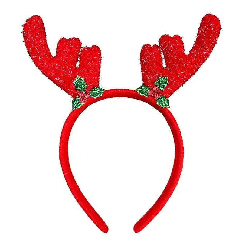 Christmas Headband Kids Adult Santa Claus Elk Xmax Hair Accessories Party Photo Props Christmas Decoration New Year Gifts
