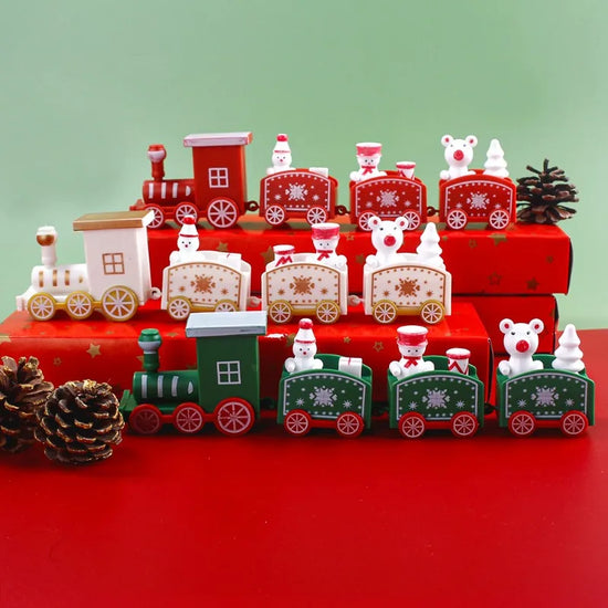 Christmas Train Merry Christmas Decorations For Home 2025 Cristmas Ornament Xmas Navidad Noel Gifts Happy New Year 2026 Gifts